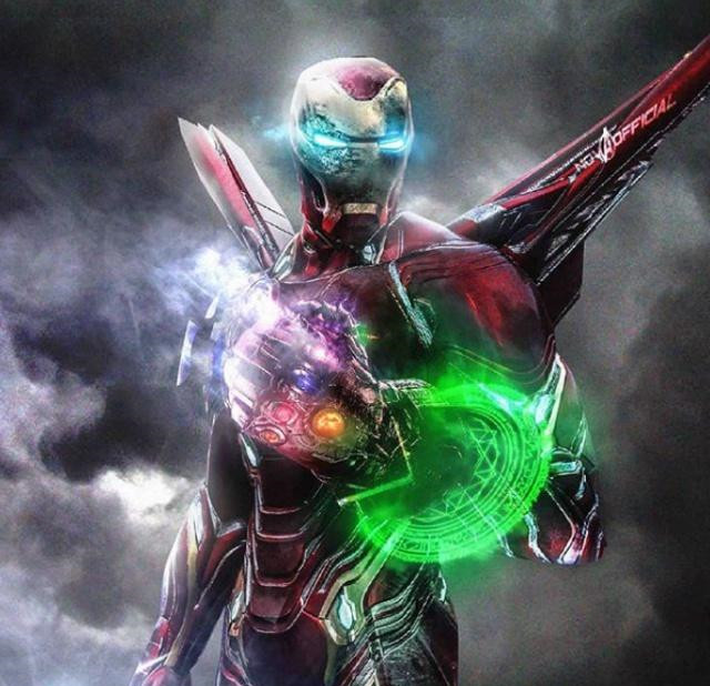 复联4曝最新概念海报,钢铁侠戴上无限手套,使用了一个关键招数