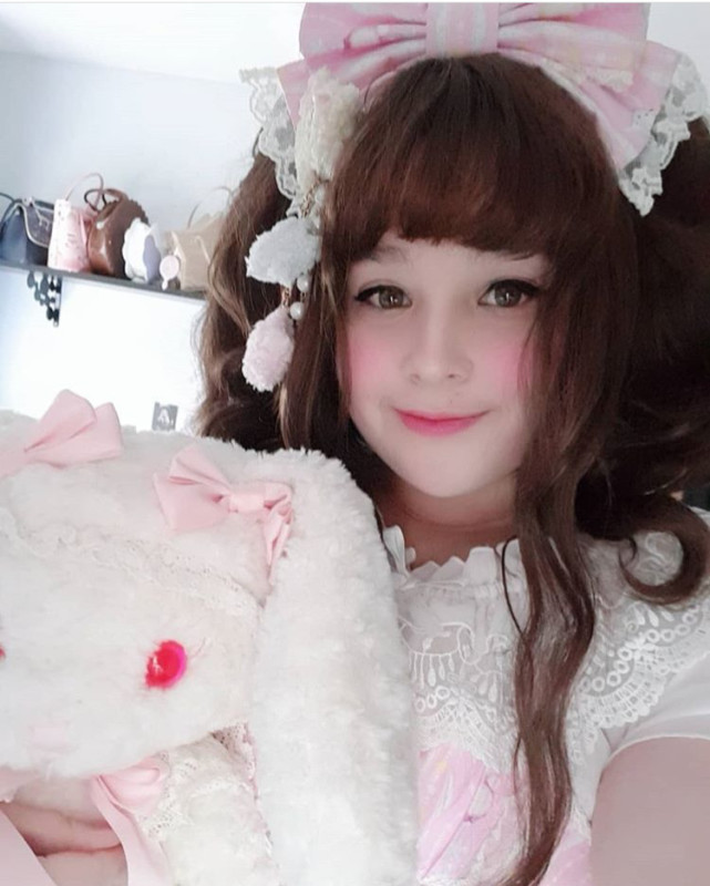 这位体重150斤胖lo娘把洛丽塔洋装穿得美极了