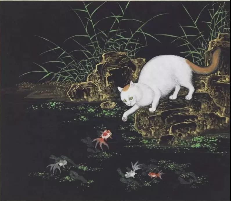 国画里的猫:明宣宗相信猫和江山有关,自己画猫