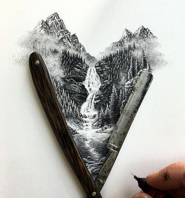 点画大师nicholas baker一组超精致点画作品