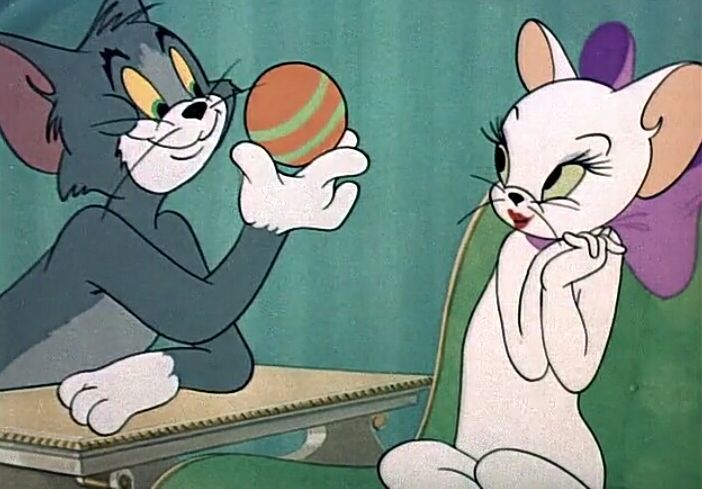 猫和老鼠:汤姆的小爱情,还真是甜蜜呢!_腾讯新闻