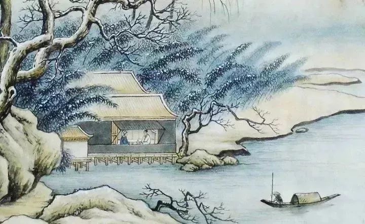 孤舟蓑笠翁,獨釣寒江雪.千山鳥飛絕,萬徑人蹤滅.