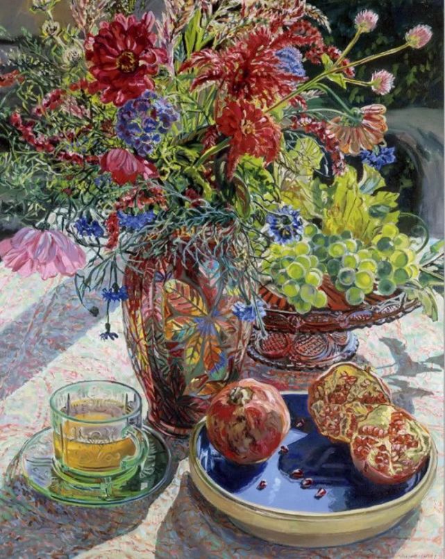 一组静物花卉油画作品欣赏