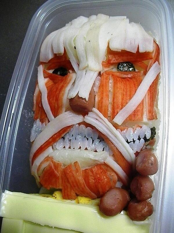 每日沙雕囧图:进击的美食