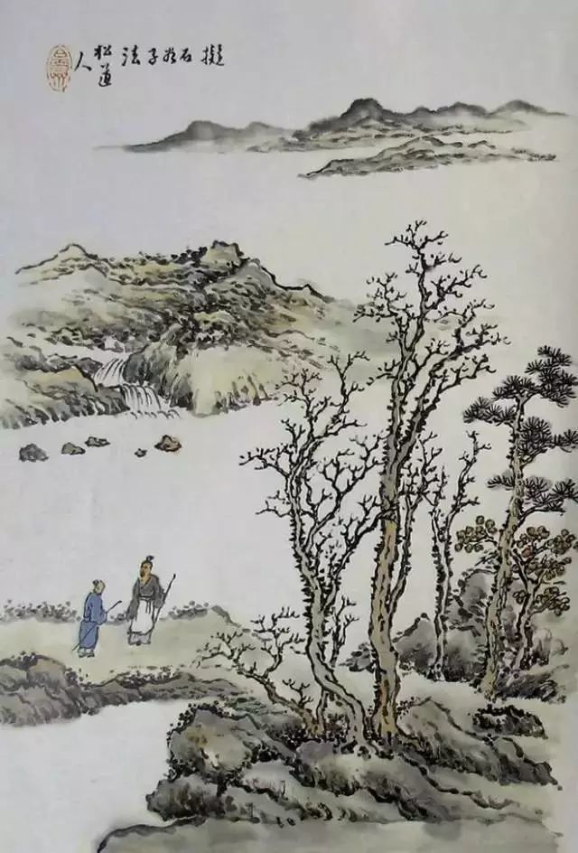 书画联盟丨芥子园画谱山水精选