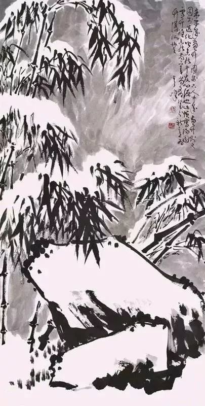 十位大师画雪竹飞雪有声惟在竹间最雅