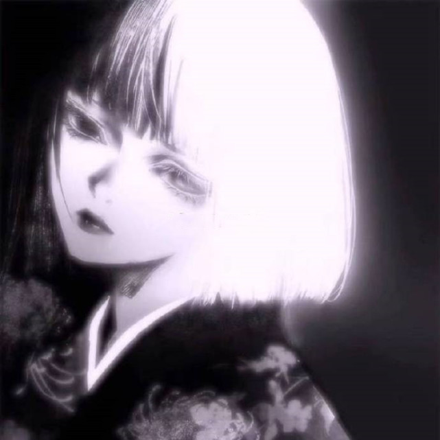 复古黑红动漫女生头像让你艳惊四座成为班级里的唯一