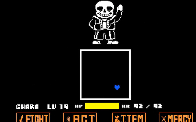 世界上最難的sans!玩家花費總時間約22小時通關的sans