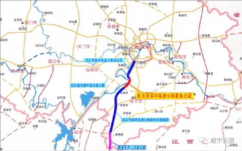 武深高速公路嘉鱼北段全线为高架桥