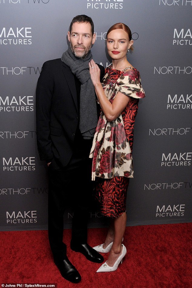 凯特·波茨沃斯和丈夫在纽约参加电影《nona》 首映式