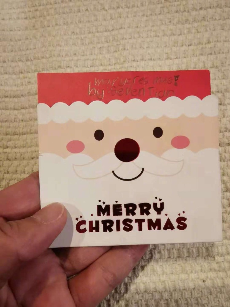 小亮仔天真地用英文给圣诞老人写信,英文水平