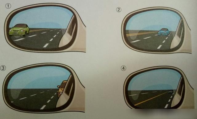 老司机教你如何通过后视镜判断距离远近: