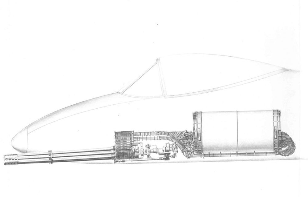 a-10c攻擊機最有威力的武器是一門gau-8/a復仇者式30毫米加特林機關炮