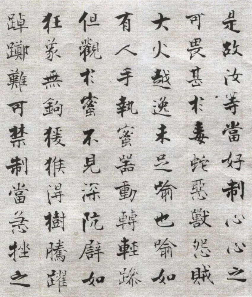 佛遗教经|【博闻强识】张即之《佛遗教经》，自成新貌