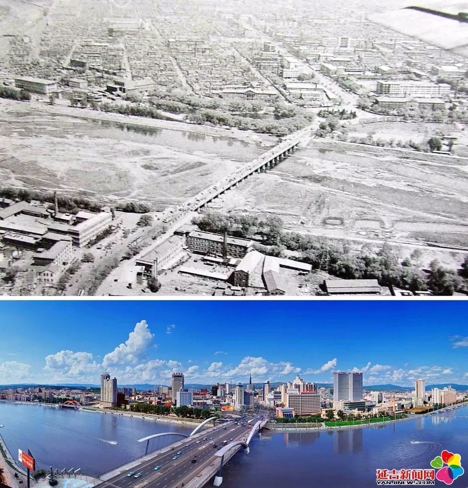 延吉市河北片区今昔对比