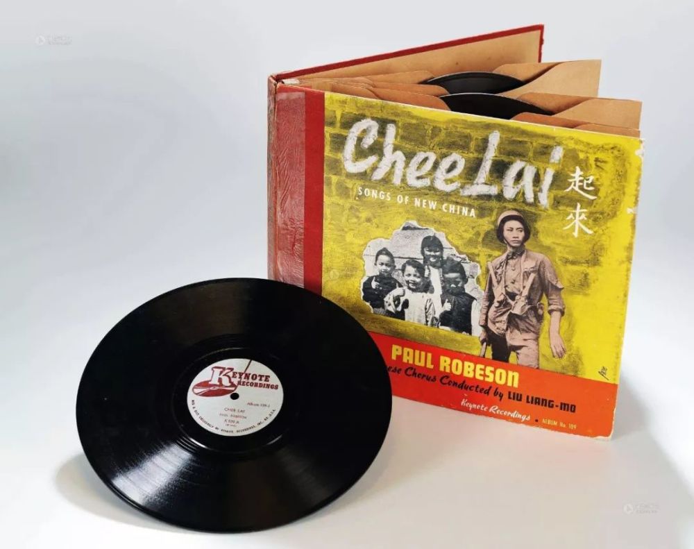 老唱片机有什么原理?《义勇军进行曲》唱片背