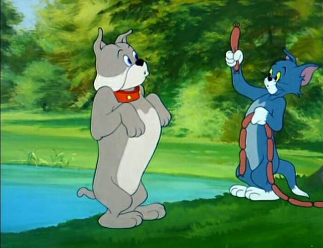 猫和老鼠斯派克说到底还是没有摆脱他自己的本性又被汤姆给耍了