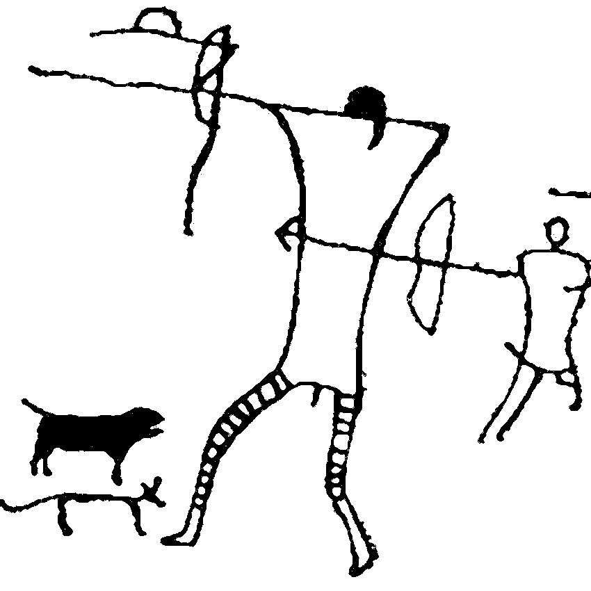 贺兰山岩画线稿.