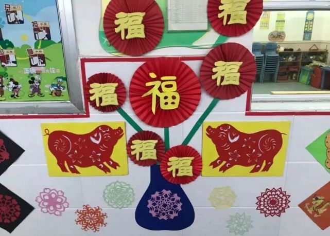 【元旦環創】幼兒園新年手工環創方案,最炫的還是咱中國風!