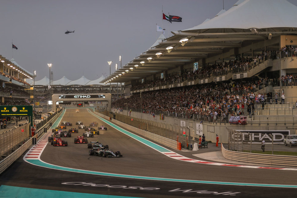 2018赛季f1阿布扎比大奖赛发车图