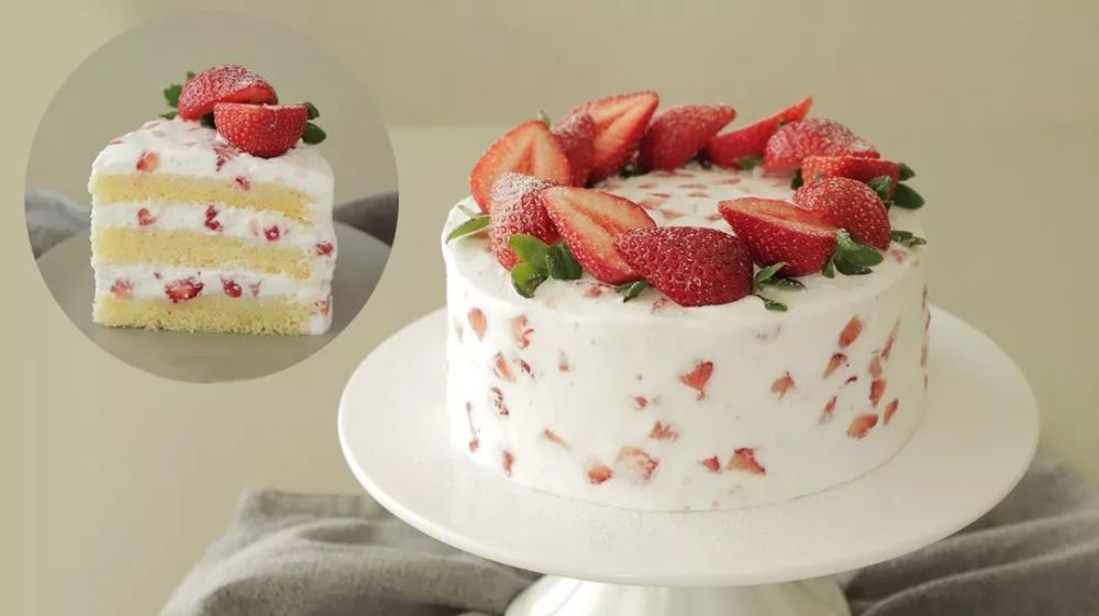 外表很普通,但TA很有内涵!韩式奶油蛋糕超