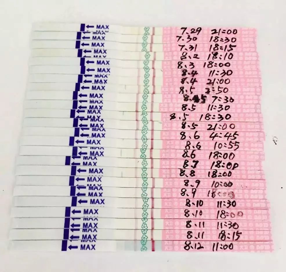 原理本身不复杂,就是随着卵泡的成熟,尿液当中的lh(促黄体生成素)会