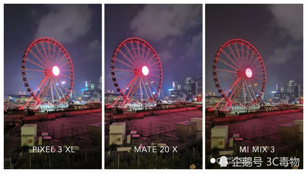 3部手机拍照对比:小米MIX3碾压华为Mate20X