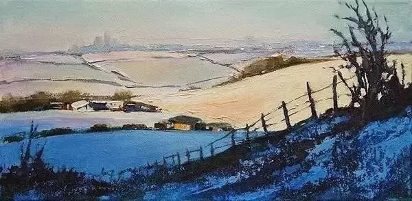 油画|用刮刀刮出的作品，看起来就是爽！