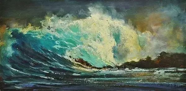 油画|用刮刀刮出的作品，看起来就是爽！