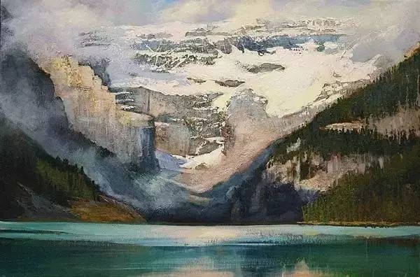 油画|用刮刀刮出的作品，看起来就是爽！