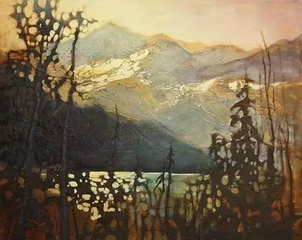 油画|用刮刀刮出的作品，看起来就是爽！