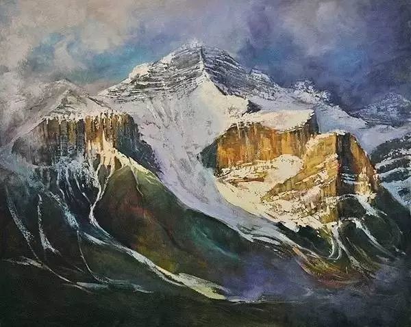 油画|用刮刀刮出的作品，看起来就是爽！