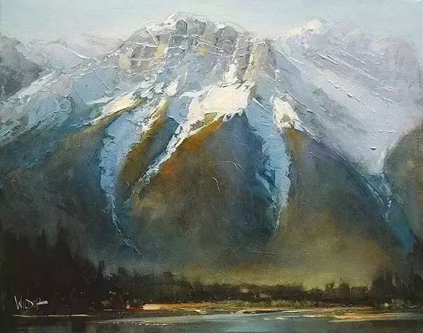 油画|用刮刀刮出的作品，看起来就是爽！