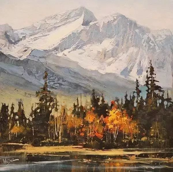 油画|用刮刀刮出的作品，看起来就是爽！