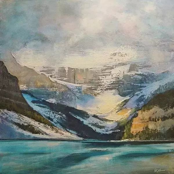 油画|用刮刀刮出的作品，看起来就是爽！