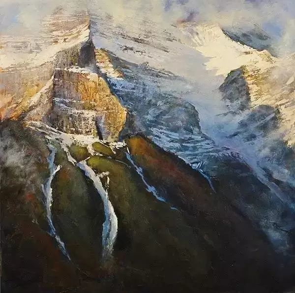 油画|用刮刀刮出的作品，看起来就是爽！