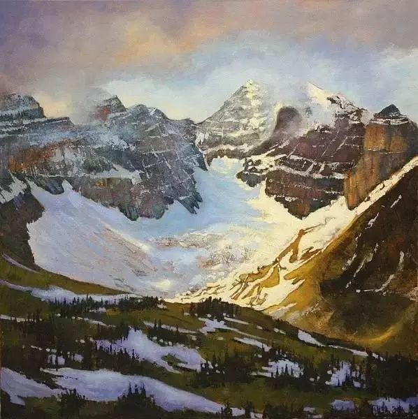 油画|用刮刀刮出的作品，看起来就是爽！