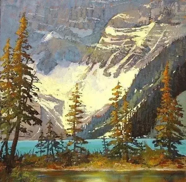 油画|用刮刀刮出的作品，看起来就是爽！