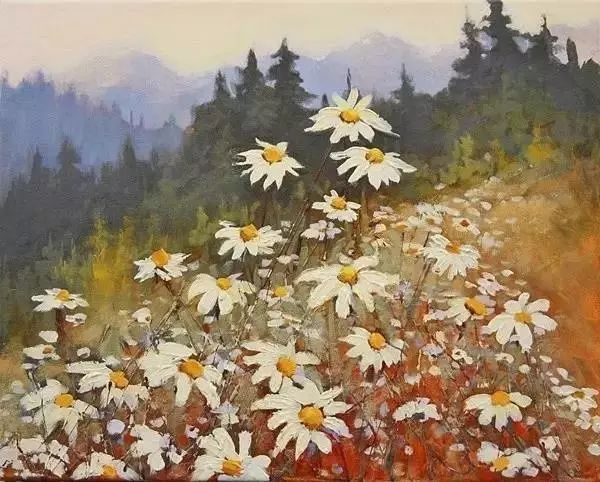 油画|用刮刀刮出的作品，看起来就是爽！