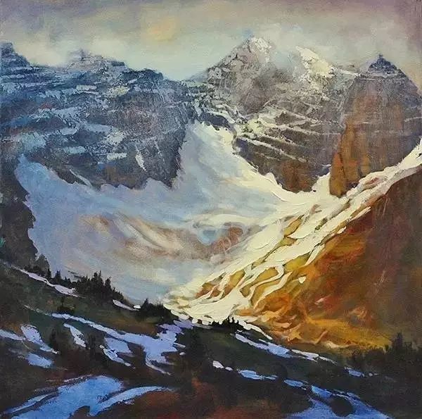 油画|用刮刀刮出的作品，看起来就是爽！