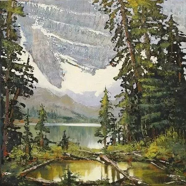 油画|用刮刀刮出的作品，看起来就是爽！