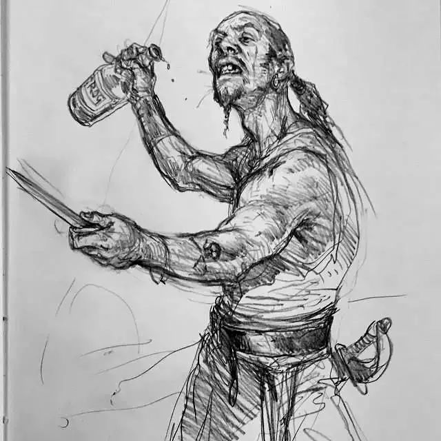 英国概念艺术家速写大神karlkopinski