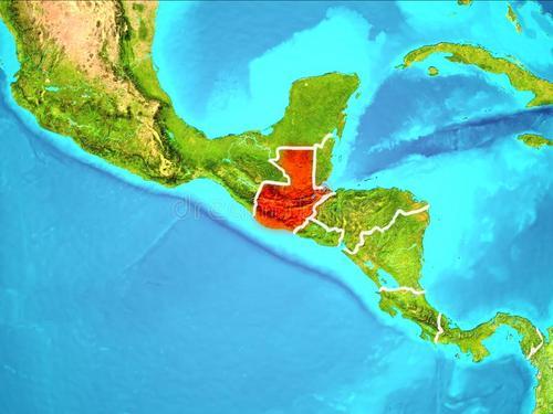 危地马拉的位置,图源:dreamstime