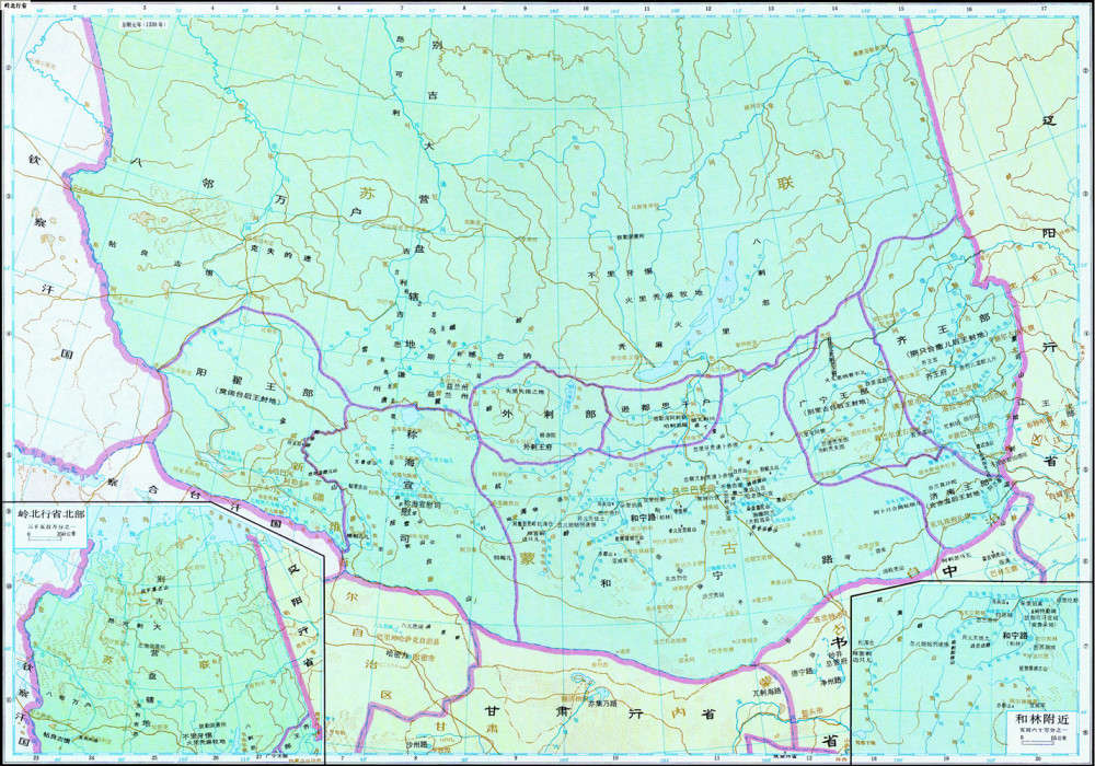 元朝岭北行省地图