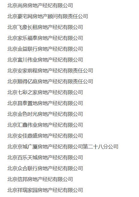 北京市住建委:18家房产中介发布违规房源信息