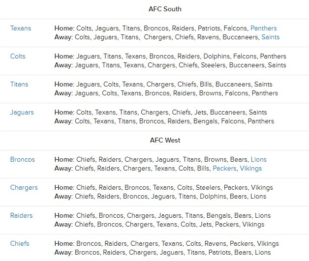 NFL2019赛季赛程出炉 布雷迪曼宁或上演宿命