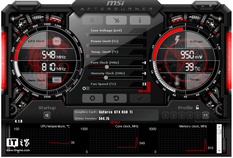 Настройки в msi afterburner gtx 1060 6g