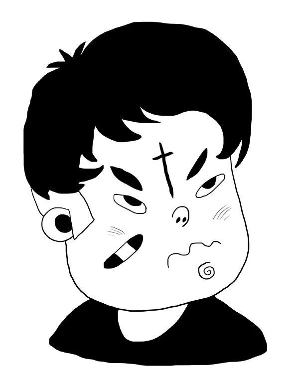 黑白里多变的画法 略带恶趣味的幽默