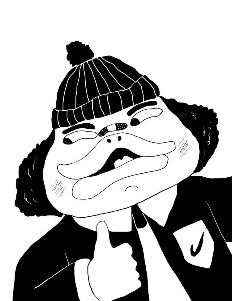 黑白里多变的画法略带恶趣味的幽默