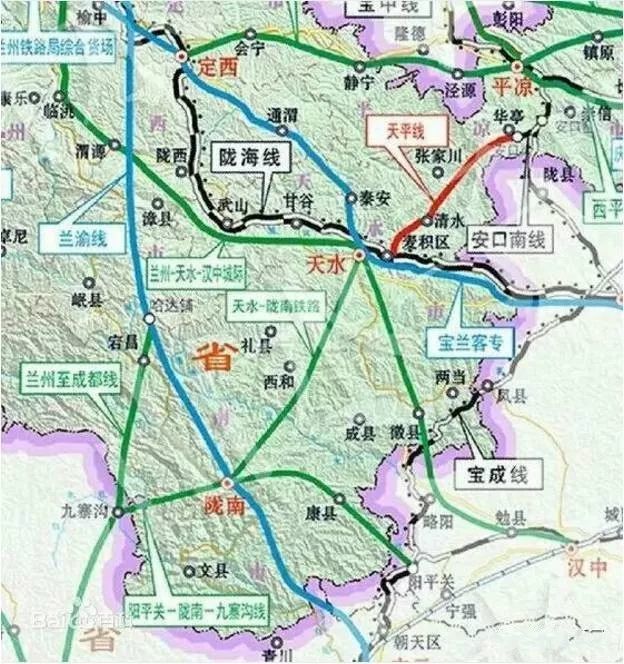 2019年天水至隴南鐵路,蘭漢高鐵,天水機場等項目將有大動作